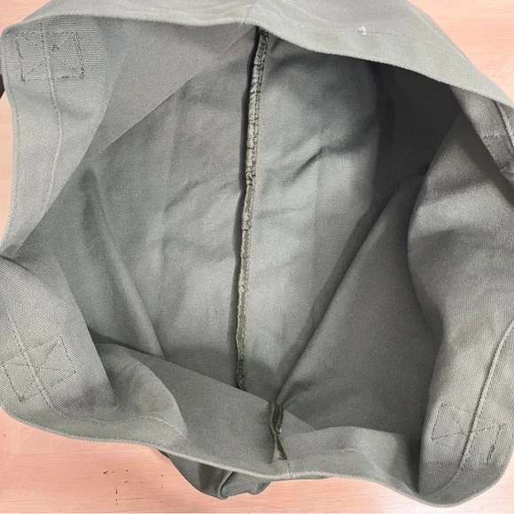 Cynthia Rowley Green Canvas Tote Bag - Picture 4 of 5